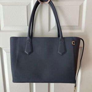 Dagne Dover Legend Tote Laptop Bag Chic Dark Blue Tote Bag fits 15in laptop